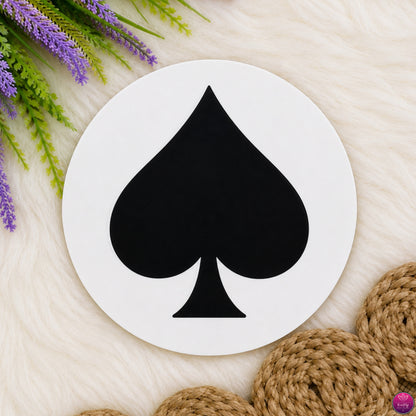 Designer Acrylic Coasters - Set of 6 Vibrant Printed Round Coaster