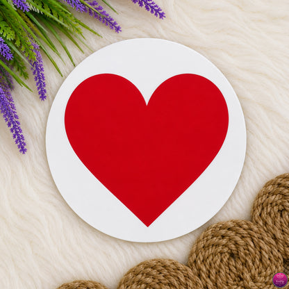 Designer Acrylic Coasters - Set of 6 Vibrant Printed Round Coaster