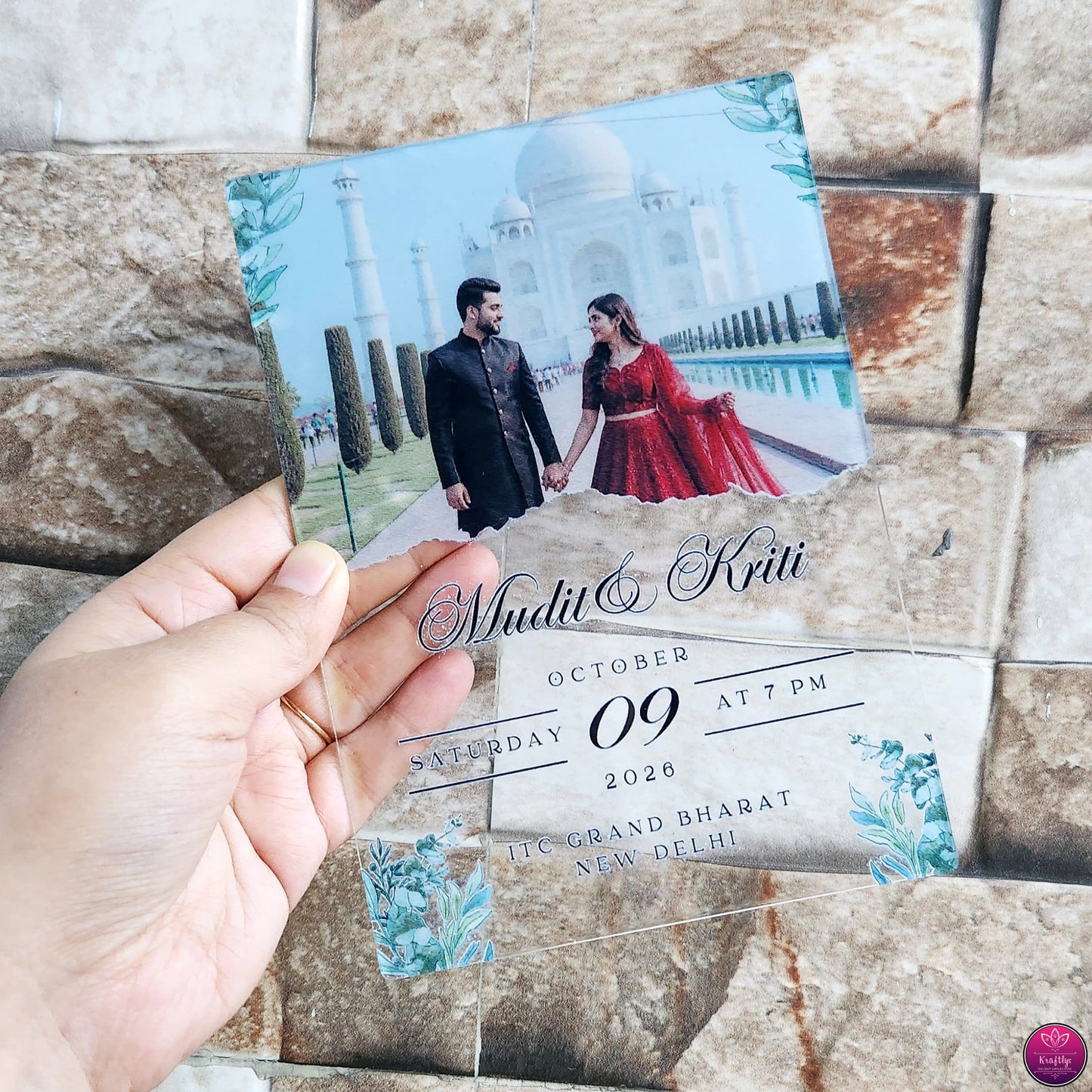 Acrylic Wedding Invites - Trending Viral Invite for Weddings, Anniversary & Birthdays