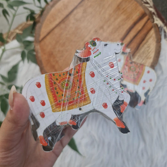 Kamdhenu Cow MDF cutout for Diwali Decor