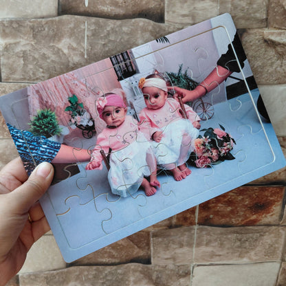 Personalized Acrylic Photo Puzzle | Custom Baby Photo Puzzle Frame | Unique Birthday Return Gift Idea