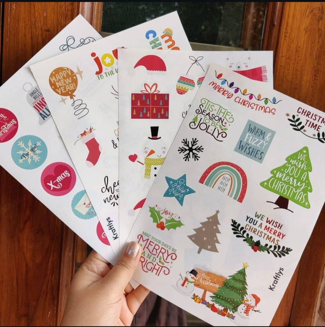 2D Christmas Stickers