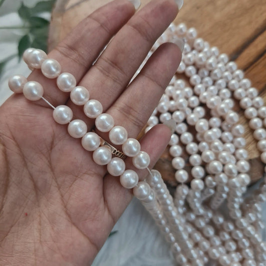 Elegant pearl bead garland strand for wedding décor and ethnic embellishments