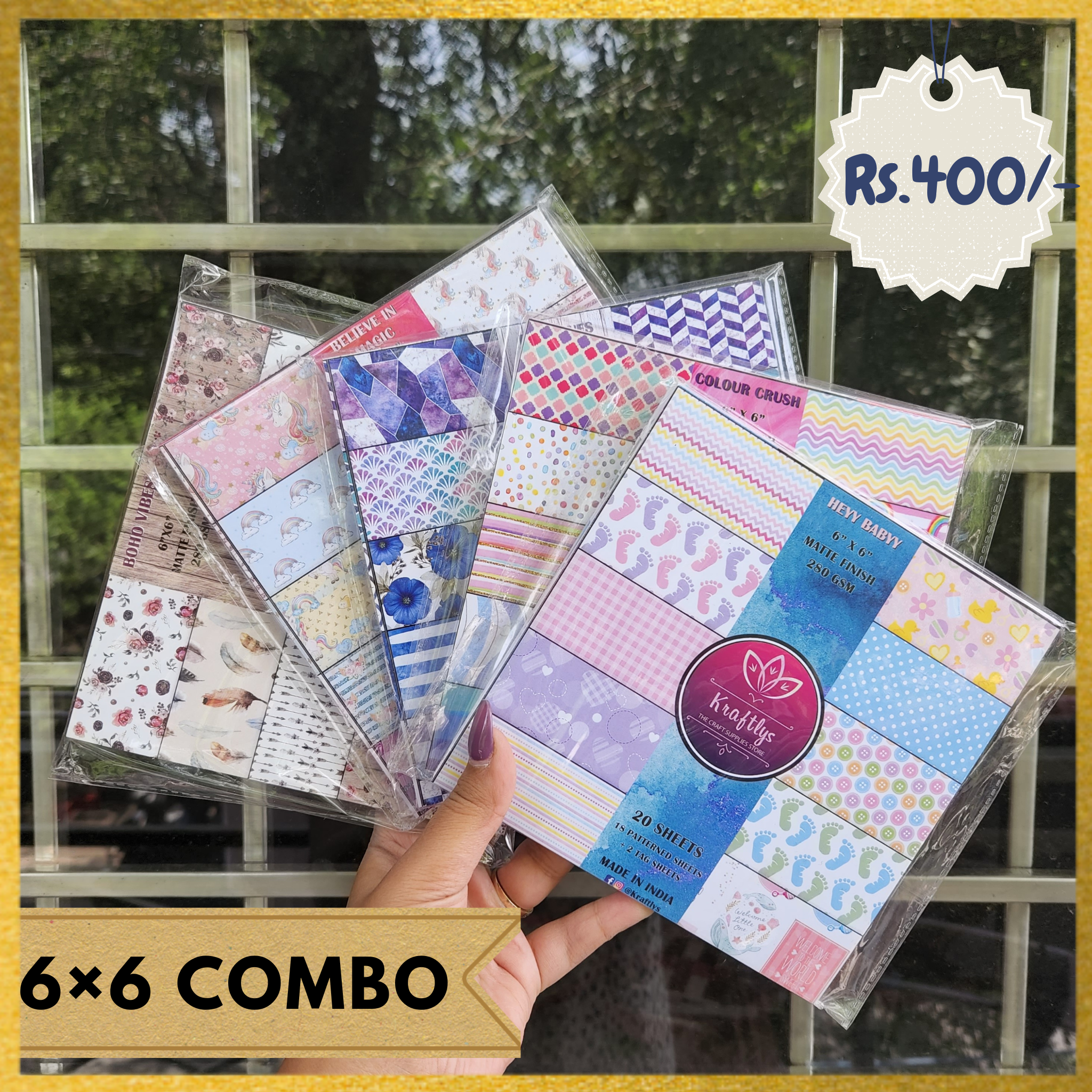 6X6 COMBO #3 | PRINTED PAPERPACK