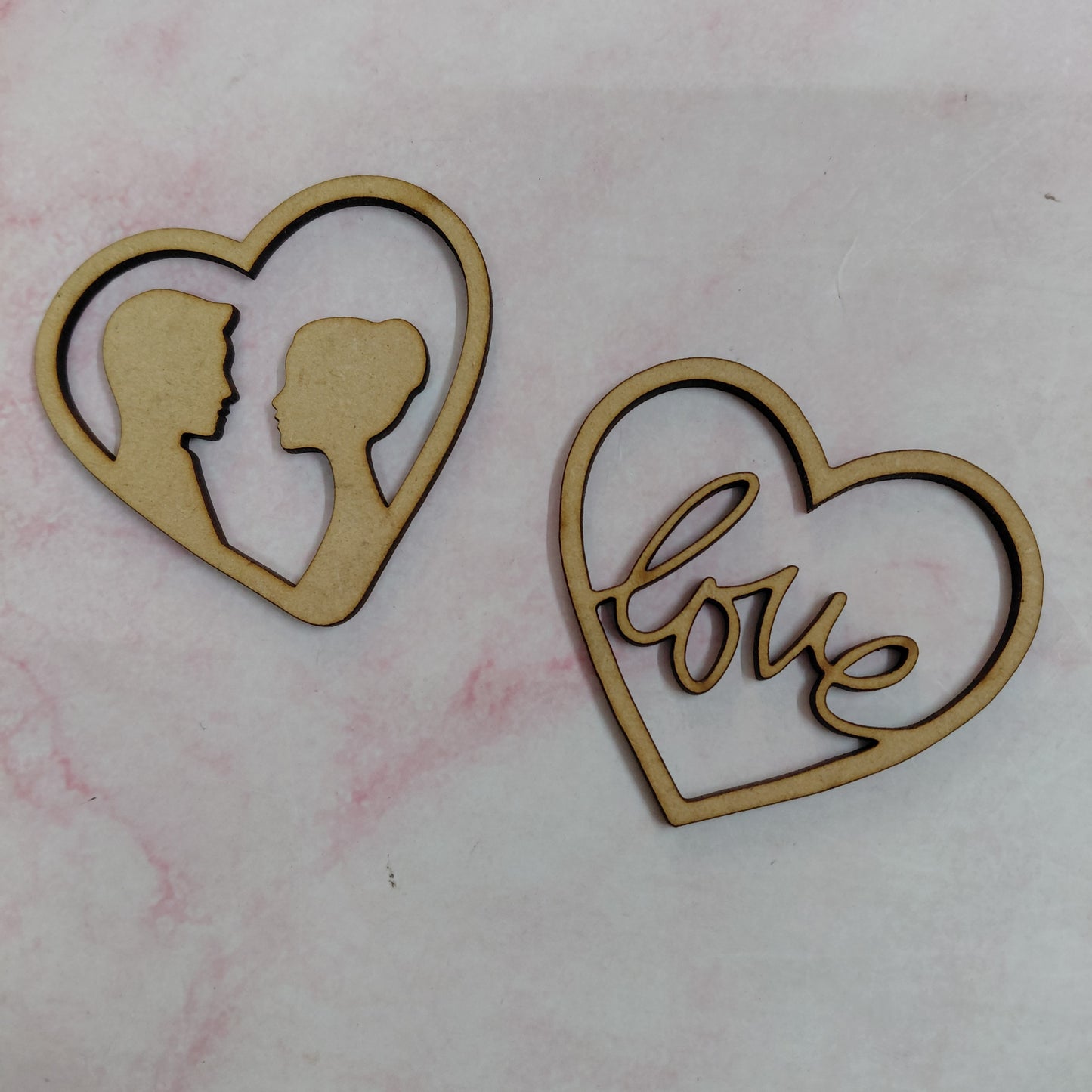 Heart Mdf Love theme cutout