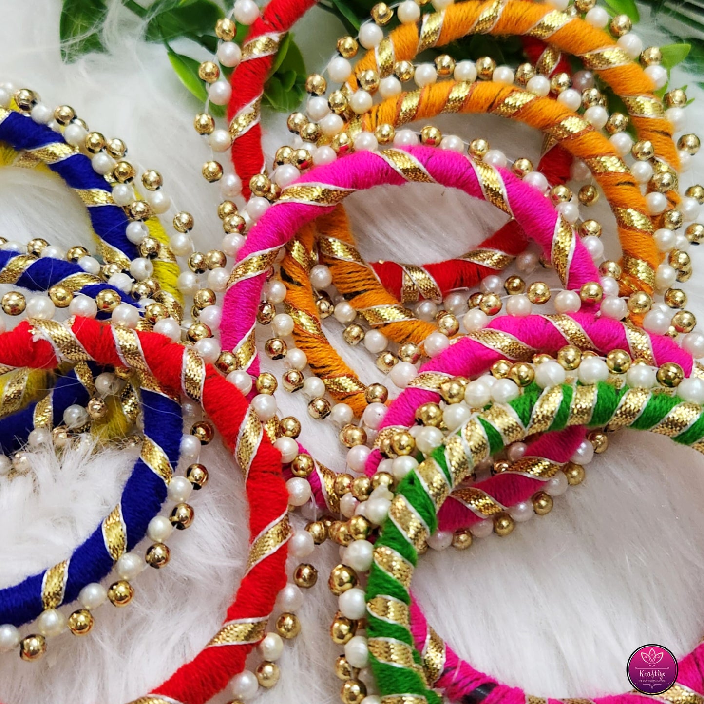 DECORATIVE BANGLE RINGS | GOTA BANGLE RINGS