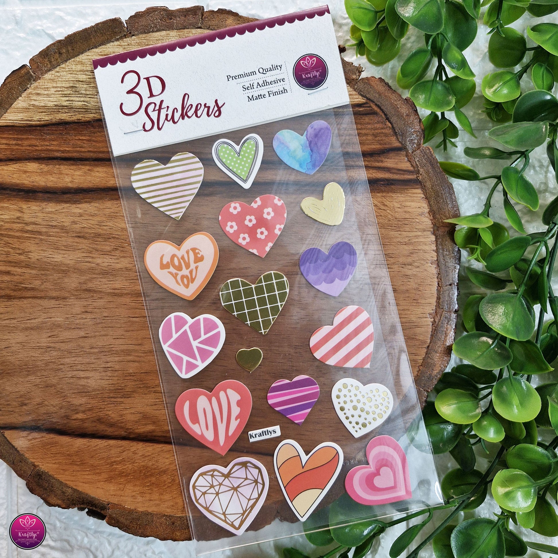Stickers | per tien stuks | hartjes verschillende kleuren | 2,5 cm Stickers | per tien stuks | hartjes verschillende kleuren | 2,5 cm