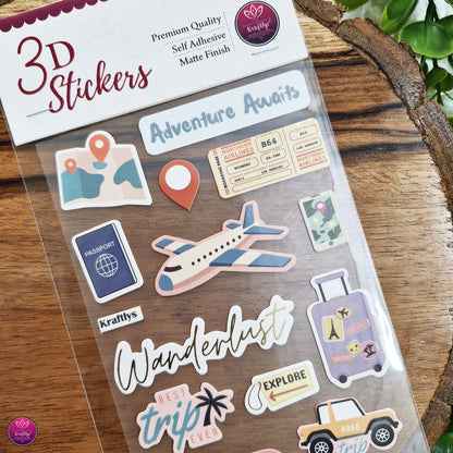 3D STICKER | TRAVEL